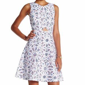 CeCe by Cynthia Steffe Eastyn Mosaic Print Dress